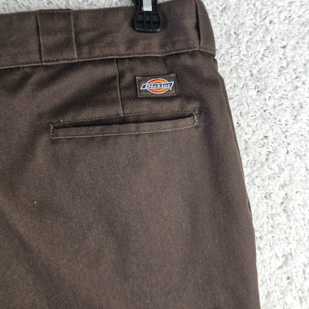 Vintage 90s Dickies Pants Mens 40x30 (39x27) Brown Skater Work 90s Made USA - Picture 12 of 13